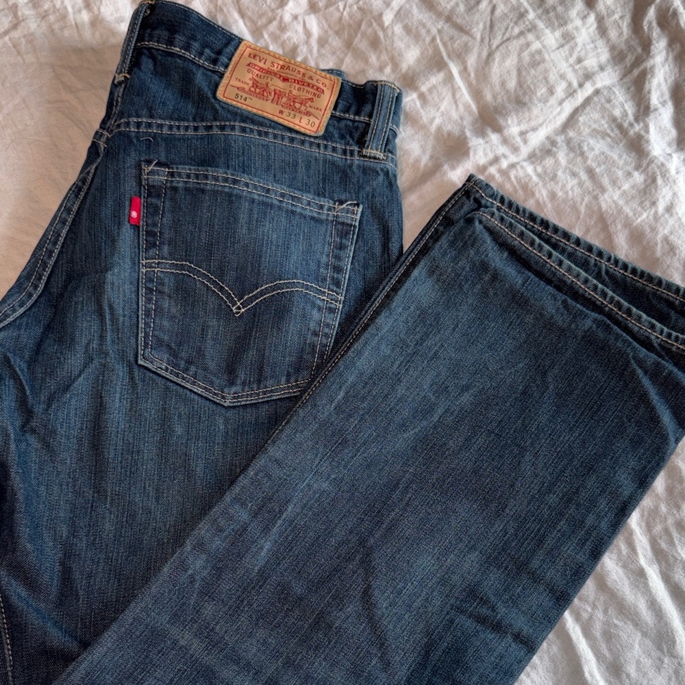 Levi's Men's Dark Blue Straight Jeans